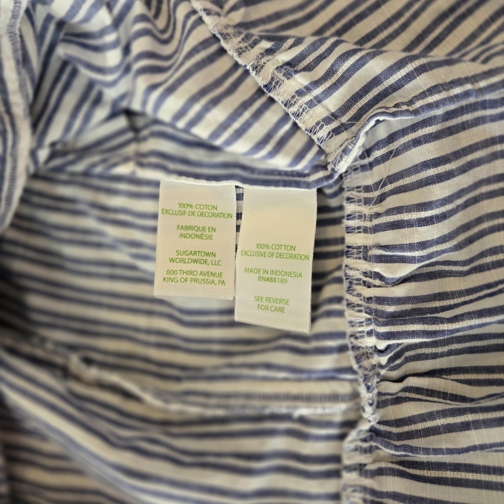 Lilly Pulitzer Ellis Peplum Striped Ruffle Sleeve Top - Picture 8 of 8
